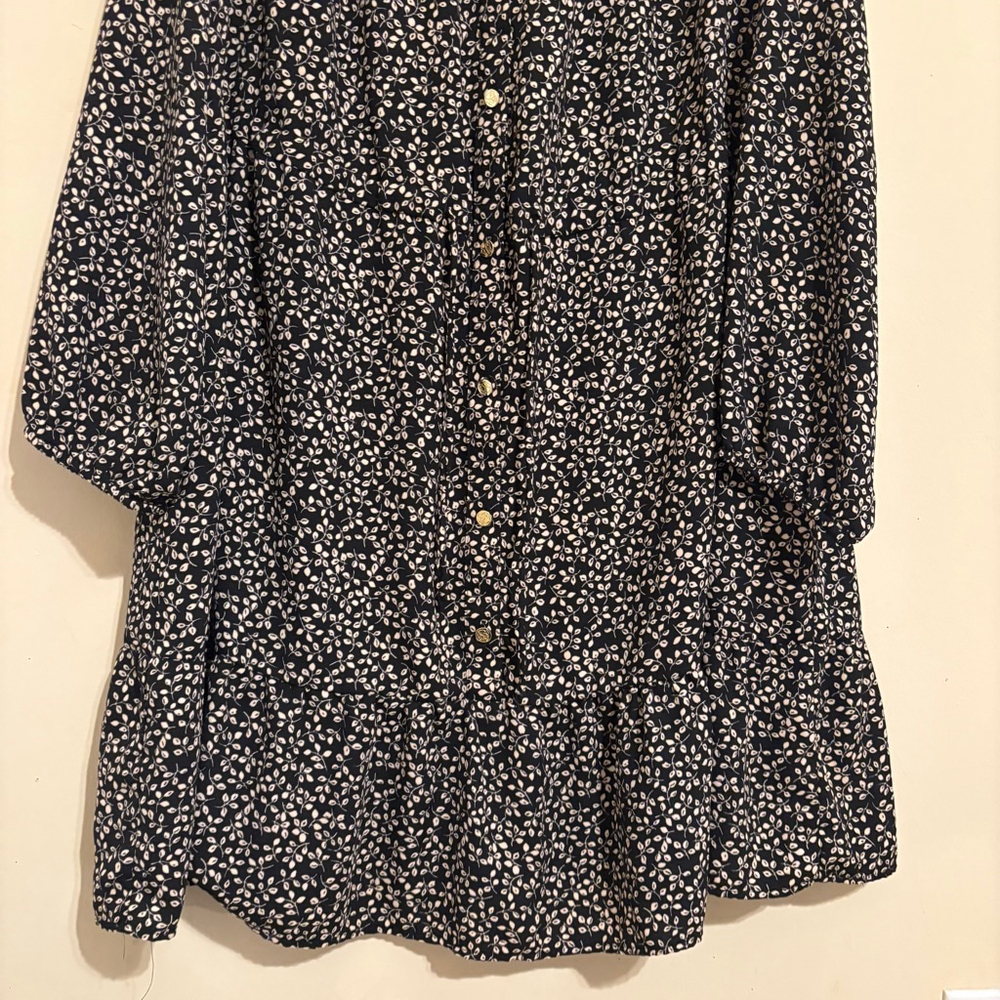 DRAPER JAMES RSVP Button-Front Knot-Waist Dress Size 1X - Picture 7 of 16